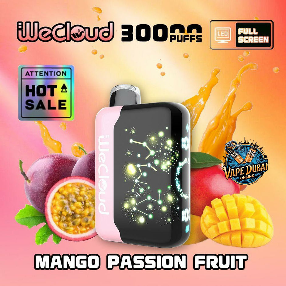 Wecloud 30000 Puffs Disposable Vape Mango Passion Fruit